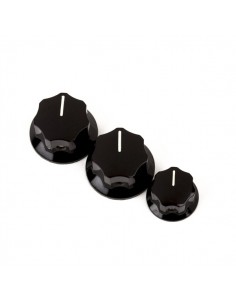 8000 Fender parts jazz bass knobs (3) black 0991370000