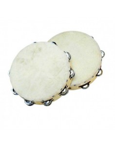 8000 Tamburello peace con piattelli e pelle naturale rh-2-1210 30 cm