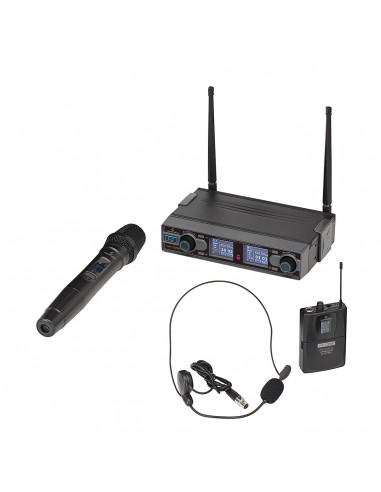 8000 Radiomic. digitale doppio uhf soundsation wf-d290hp 1tx mano + 1tasc.&headset 823-832mhz