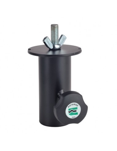 8000 Adattatore euromet 01424 per supporto diffusori o luci attacco f 36 mm nero