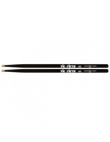 _ Batterie e percussioniCoppia bacchette vic firth 5ab legno black