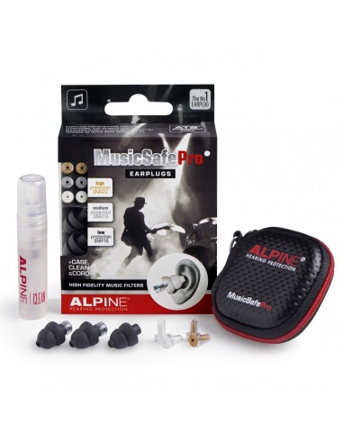 _ Batterie e percussioniSet earplug alpine musicsafe pro 2019 black