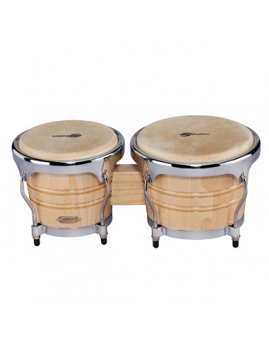 _ Batterie e percussioniBongos soundsation sb02-nt 7"+8" naturale hw-ch
