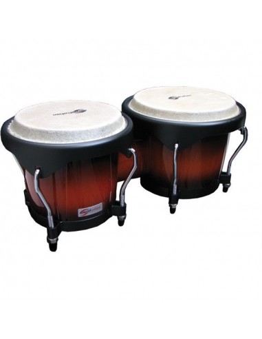 _ Batterie e percussioniBongos soundsation sb01-sb  6"+7" sunburst hw-bk