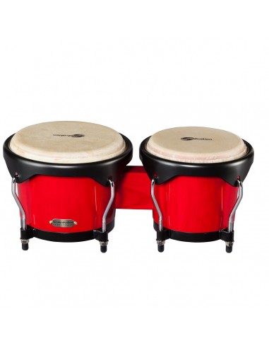 _ Batterie e percussioniBongos soundsation sb01-rd  6"+7" rosso hw-bk