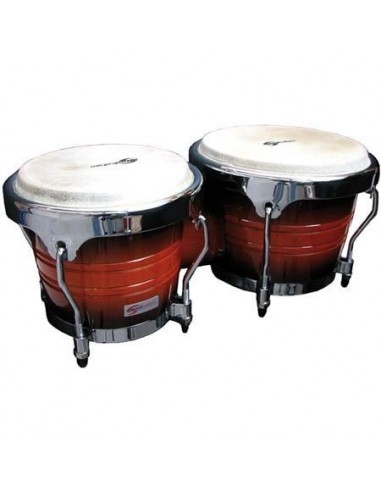 _ Batterie e percussioniBongos soundsation sb02-sb  7"+8" sunburst hw-ch