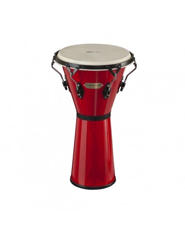 _ Batterie e percussioniDjembe soundsation sdj01-rd rosso 12" 1/2" hw-bk