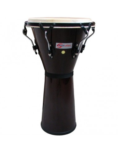 _ Batterie e percussioniDjembe soundsation sdj01-dw dark wood 12" 1/2" hw-bk