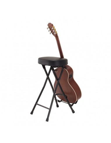 _ Supporti per sturmenti musicaliSgabello per chitarrista con supporto soundsation gsgt-500