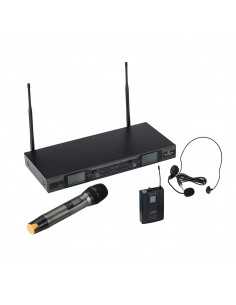 _ MicrofoniRadiomic. true diversity uhf doppio soundsation wf-u2600hp 1 tx mano. 1 tasc+headset 630-660mhz