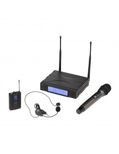 _ MicrofoniRadiomic. true diversity uhf doppio soundsation wf-u2300hp 1 tx mano. 1 tasc+headset 823-832mhz