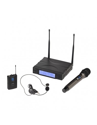 _ MicrofoniRadiomic. true diversity uhf doppio soundsation wf-u2300hp 1 tx mano. 1 tasc+headset 823-832mhz