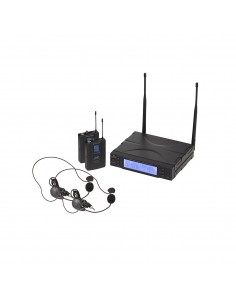 _ MicrofoniRadiomic. true diversity uhf doppio soundsation wf-u2300pp 2 tx tasc+headset 823-832mhz
