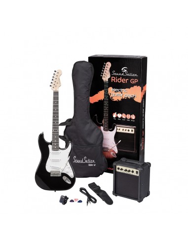 _ Strumenti a cordaGuitar pack elettrico soundsation rider gp bk