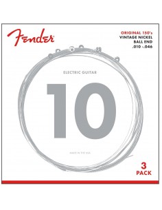 _ Accessori per strumenti a cordaMuta fender 150r .010-.046 gauges, 3-pack 0730150310