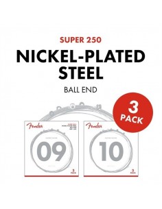 _ Accessori per strumenti a cordaMuta fender super 250l nps ball end strings (.009-.042 gauges) 3-pack 0730250309