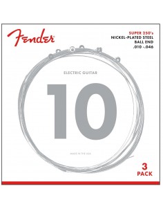 _ Accessori per strumenti a cordaMuta fender super 250r nps ball end strings (.010-.046 gauges) 3-pack 0730250310