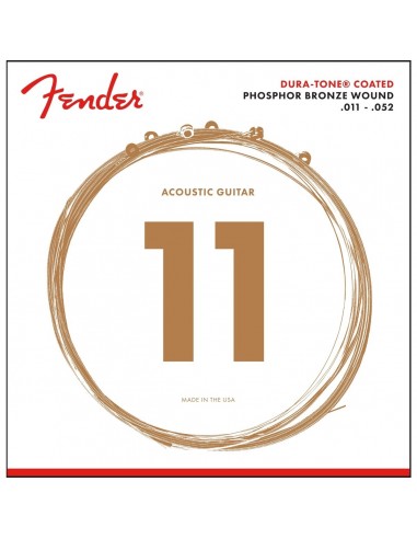 _ Accessori per strumenti a cordaMuta fender 860cl phosphor bronze dura-tone coated 11-52 0730860405