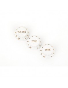 _ Accessori per strumenti a cordaFender parts stratocaster knobs (volume tone) (3) white 0992035000