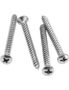 _ Accessori per strumenti a cordaFender parts neck mounting screws (4) (chrome) chrome 0994948000