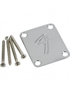 _ Accessori per strumenti a cordaFender parts 4-bolt vintage-style neck plate "f" chrome 0991448100