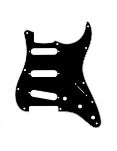 _ Accessori per strumenti a cordaFender parts pickguard stratocaster s/s/s 11-hole mount b/w/b, 3-ply 0991359000