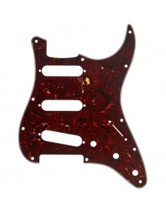 _ Accessori per strumenti a cordaFender parts pickguard stratocaster s/s/s 11-hole mount tortoise shell, 4-ply 0992142000