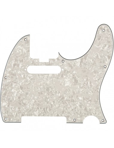 _ Accessori per strumenti a cordaFender parts elite tele pickguard white moto 4-ply white moto 0992193005