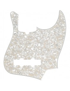 _ Accessori per strumenti a cordaFender parts pickguard jazz bass 10-hole mount aged white pearl, 4-ply 0992177000
