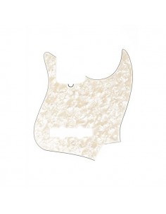 _ Accessori per strumenti a cordaFender parts pickguard jazz bass white pearloid 10-hole mount, 4-ply 0992170000