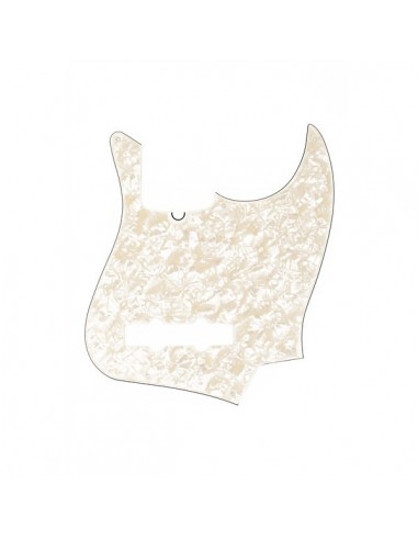 _ Accessori per strumenti a cordaFender parts pickguard jazz bass white pearloid 10-hole mount, 4-ply 0992170000