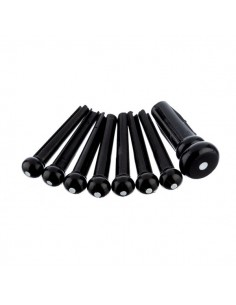 _ Accessori per strumenti a cordaFender parts bridge pin set  black 0990402006