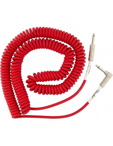 _ Accessori per strumenti a cordaCavo fender original series coil cable straight-angle 30'(9m) fiesta red 0990823005