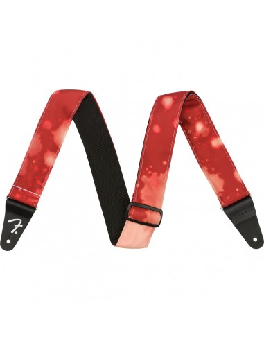 _ Accessori per strumenti a cordaTracolla fender tie dye acid wash strap, red 0990637200