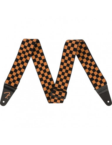 _ Accessori per strumenti a cordaTracolla fender weighless 2" checker orange ltd edition 0990662012