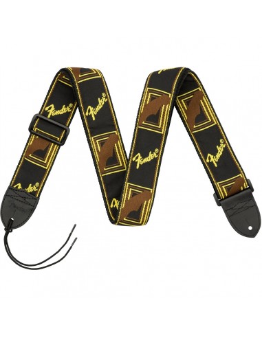 _ Accessori per strumenti a cordaTracolla fender 2" monogrammed black/yellow/brown 0990681000