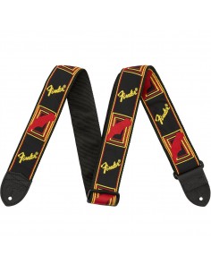 _ Accessori per strumenti a cordaTracolla fender 2" monogrammed black/yellow/red 0990681500