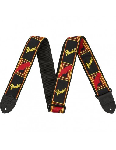 _ Accessori per strumenti a cordaTracolla fender 2" monogrammed black/yellow/red 0990681500