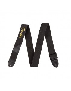 _ Accessori per strumenti a cordaTracolla fender 2" black poly w/ yellow logo  0990662070
