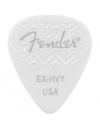 _ Accessori per strumenti a cordaPlettri fender 351 shape extra heavy white 1983351780