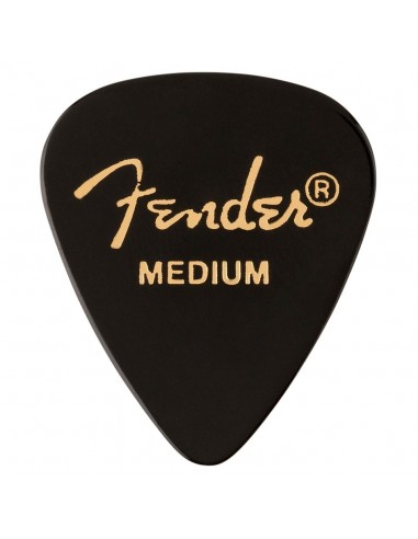 _ Accessori per strumenti a cordaPlettri fender premium celluloid 351 shape 12-pack black medium 1980351806