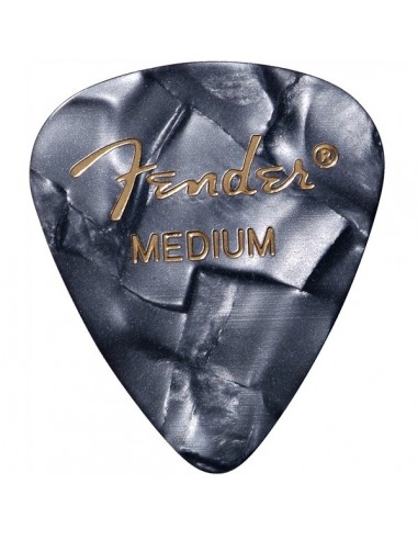_ Accessori per strumenti a cordaPlettri fender premium celluloid 351 shape 12-pack black moto medium 1980351843