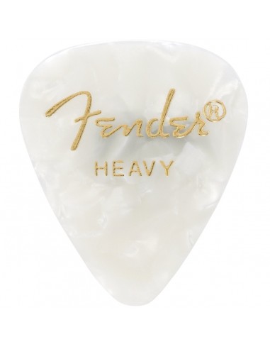 _ Accessori per strumenti a cordaPlettri fender premium celluloid 351 shape 12-pack white moto heavy 1980351905