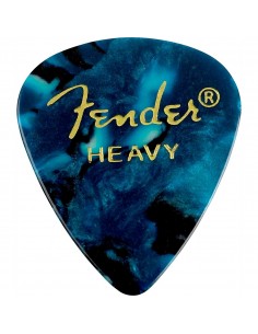 _ Accessori per strumenti a cordaPlettri fender premium celluloid 351 shape 12-pack oc turquoise heavy 1980351908