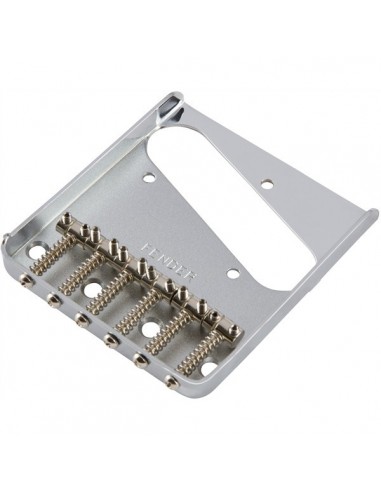 _ Accessori per strumenti a cordaFender parts 6-saddle vintage-syle telecaster bridge a chrome 0990810000