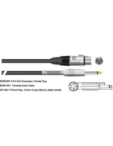 _ CaviCavo microfonico mc61bk-150pd