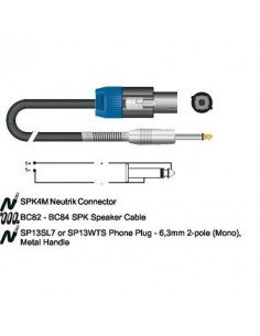 _ CaviCavo speakon sc57bk-200gd conduttore 2x1 mmq