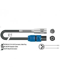 _ CaviCavo speakon sc56bk-003gn conduttore 2x2.50 mmq