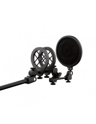 _ MicrofoniMicrophone suspension holder & pop filter system sm82