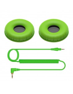 _ Cuffie per djCavo e earpad verde hc-cp08-g ricambio pioneer per hdj-cue1